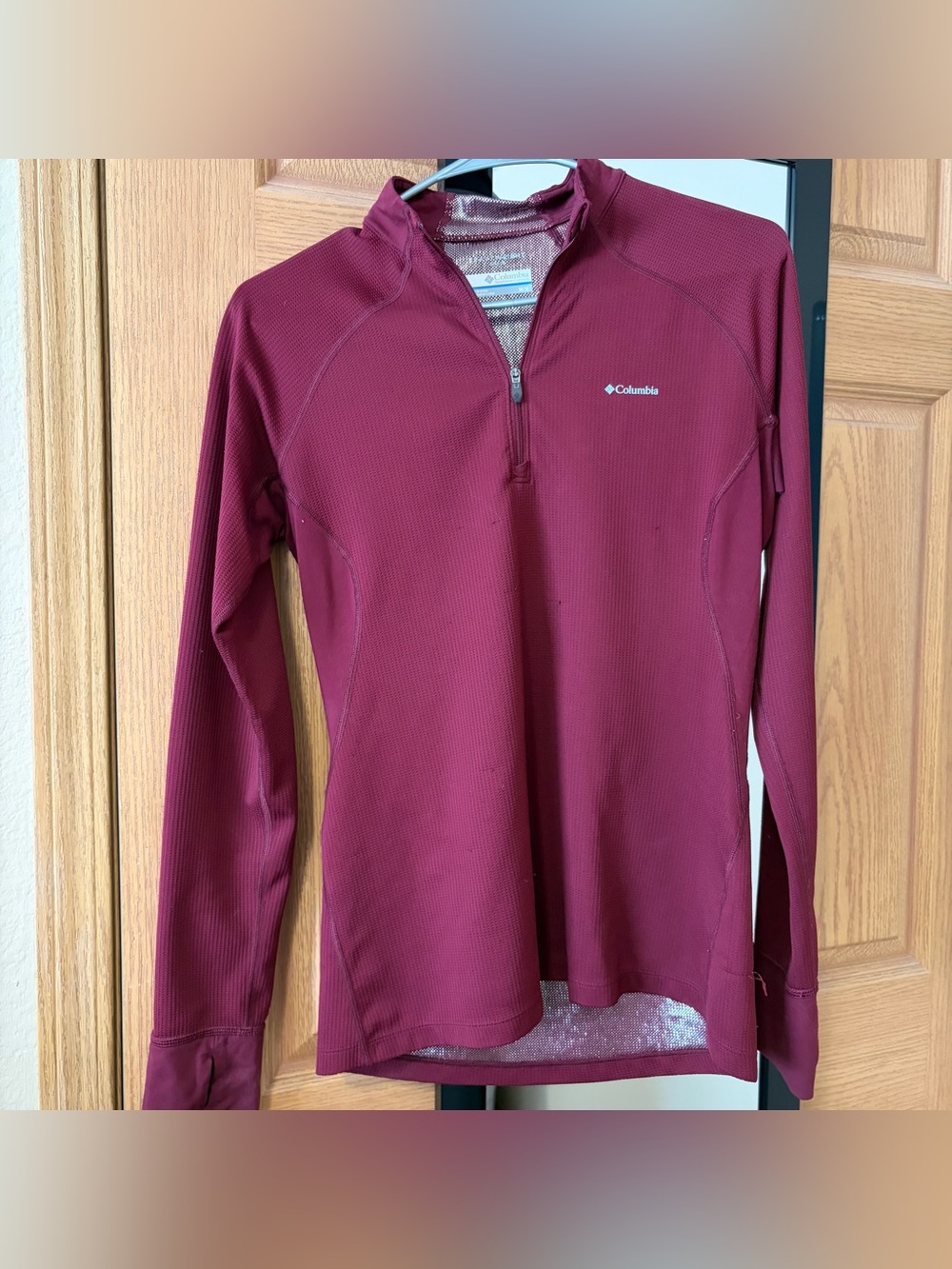 Columbia Women's Burgundy Quarter-Zip Performance Pullover
